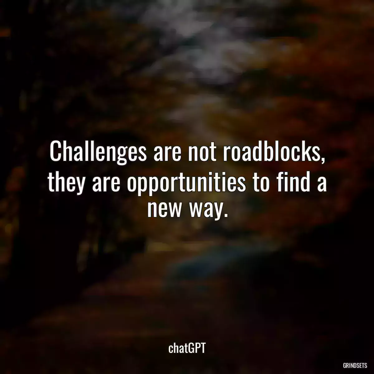 Challenges are not roadblocks, they are opportunities to find a new way.