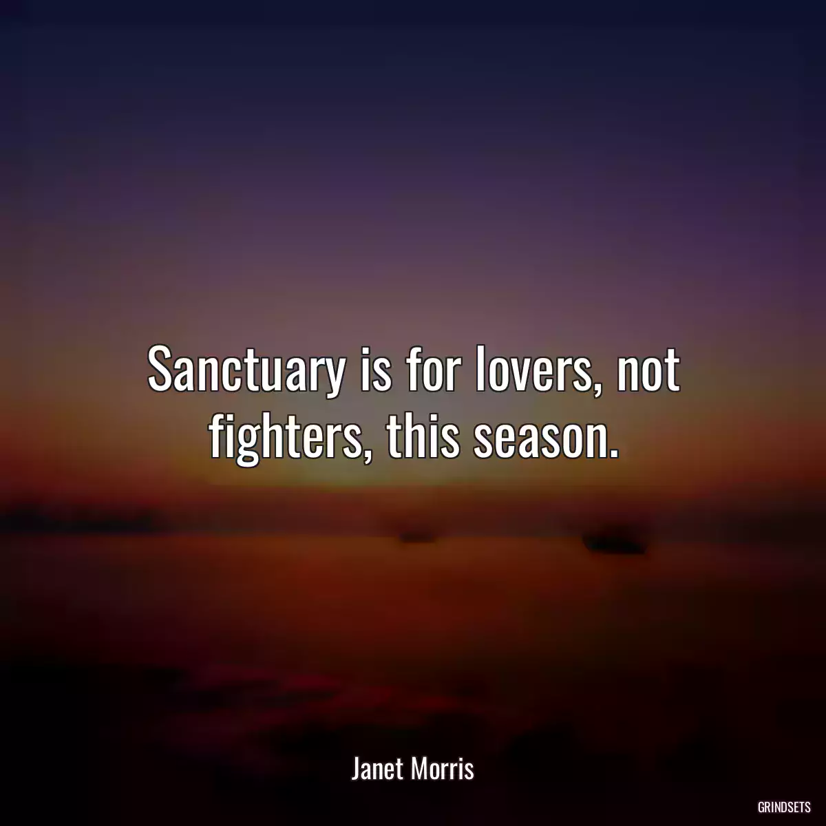 Sanctuary is for lovers, not fighters, this season.