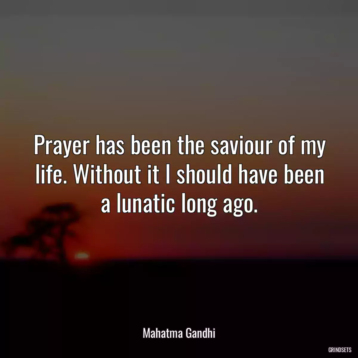 Prayer has been the saviour of my life. Without it I should have been a lunatic long ago.