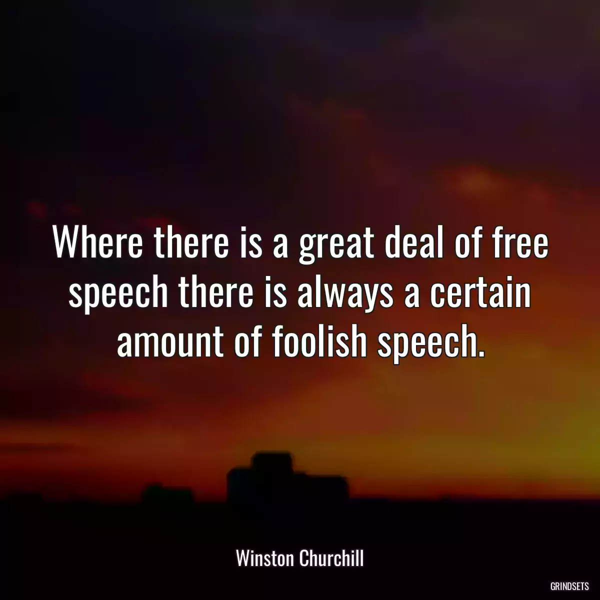 Where there is a great deal of free speech there is always a certain amount of foolish speech.