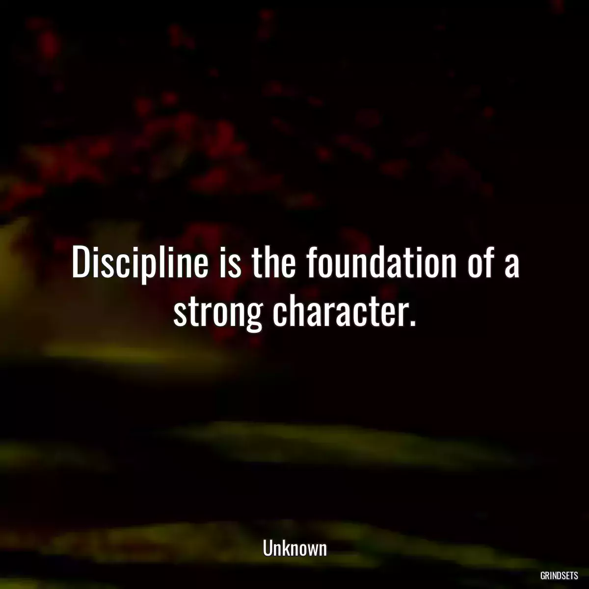 Discipline is the foundation of a strong character.