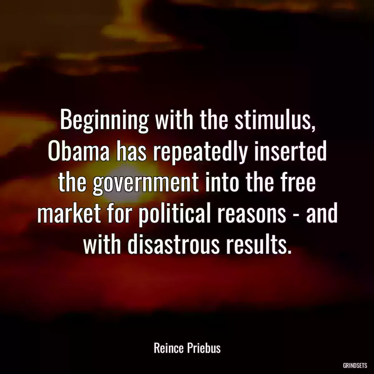 Beginning with the stimulus, Obama has repeatedly inserted the government into the free market for political reasons - and with disastrous results.