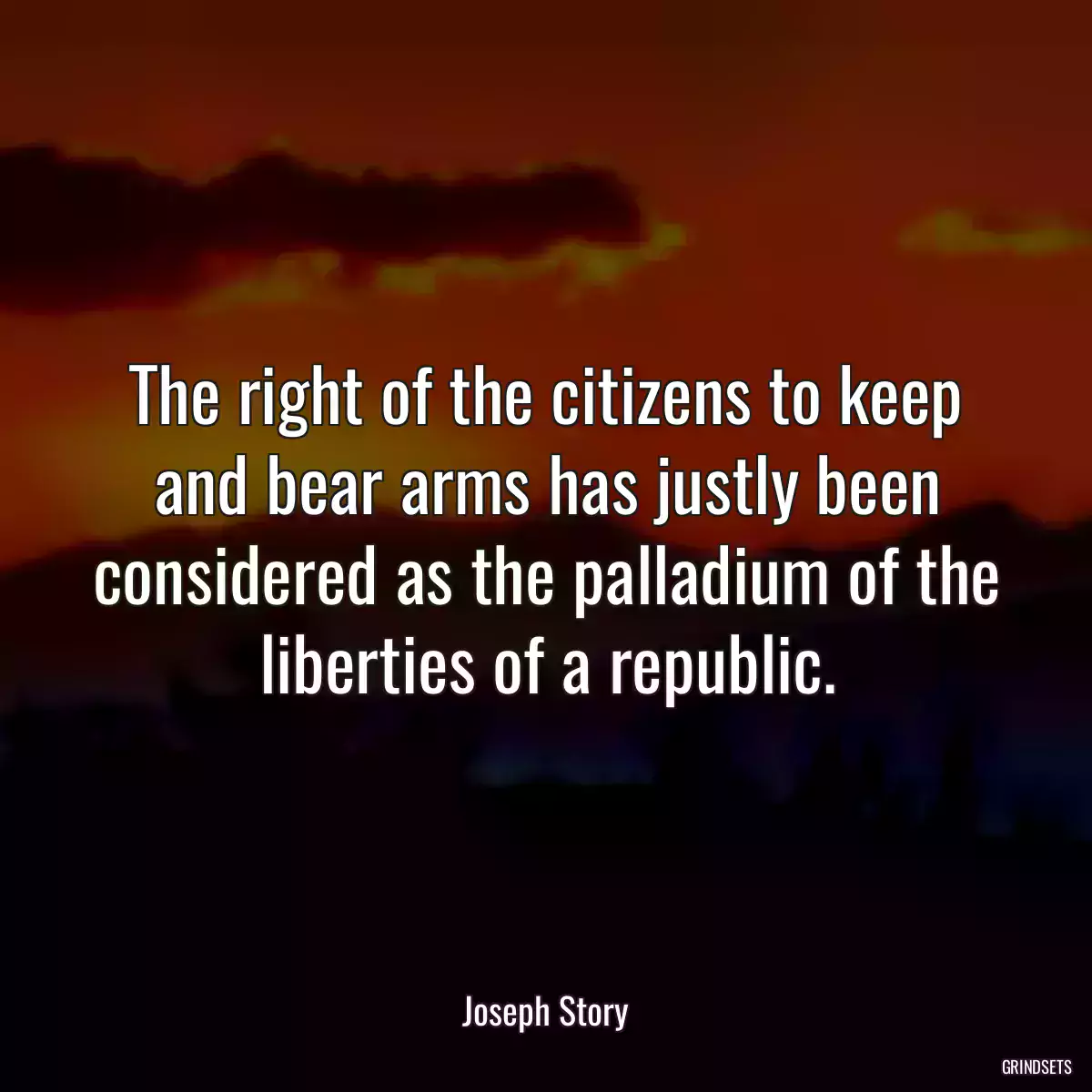 The right of the citizens to keep and bear arms has justly been considered as the palladium of the liberties of a republic.