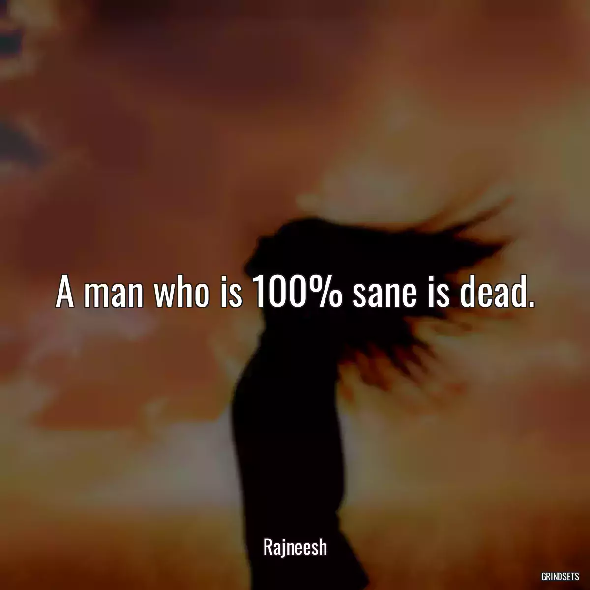 A man who is 100% sane is dead.