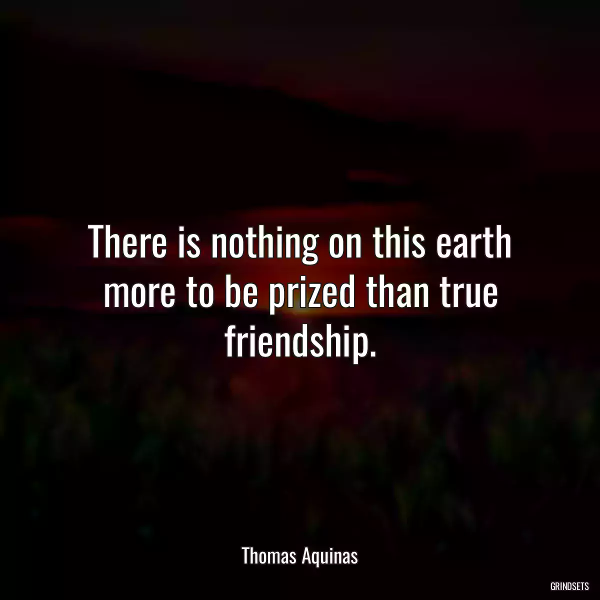 There is nothing on this earth more to be prized than true friendship.