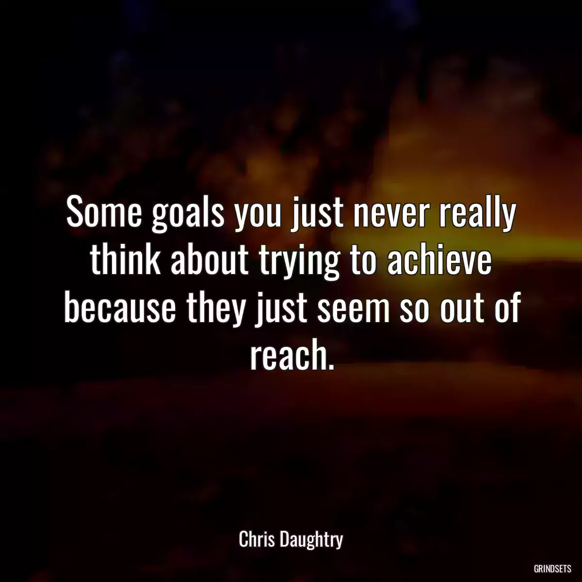 Some goals you just never really think about trying to achieve because they just seem so out of reach.