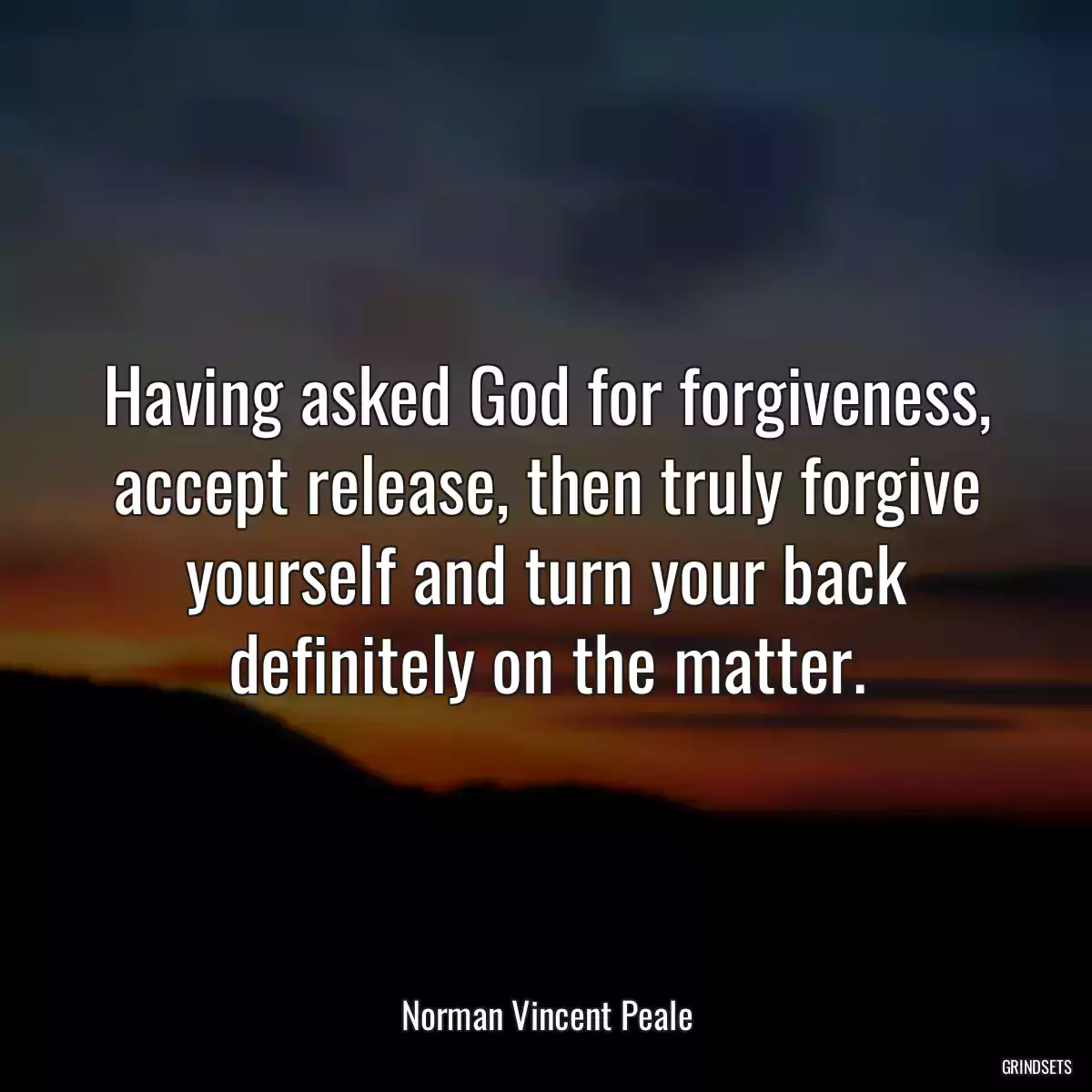 Having asked God for forgiveness, accept release, then truly forgive yourself and turn your back definitely on the matter.