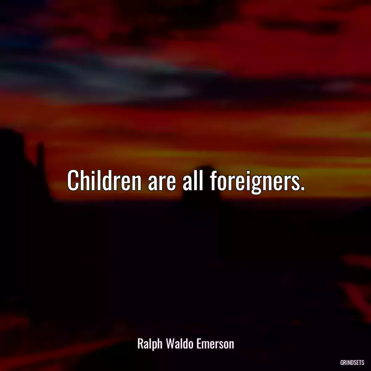 Children are all foreigners.