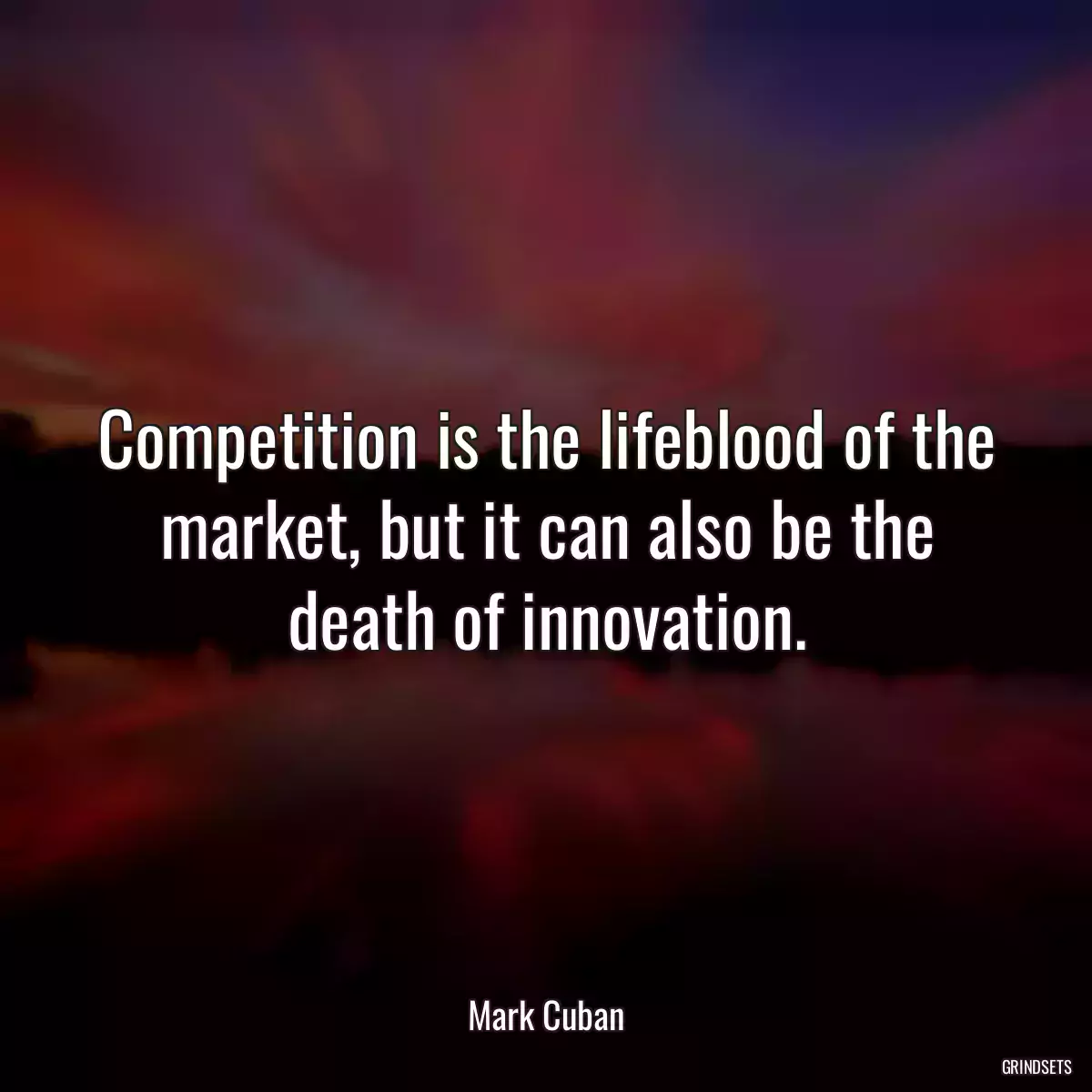 Competition is the lifeblood of the market, but it can also be the death of innovation.