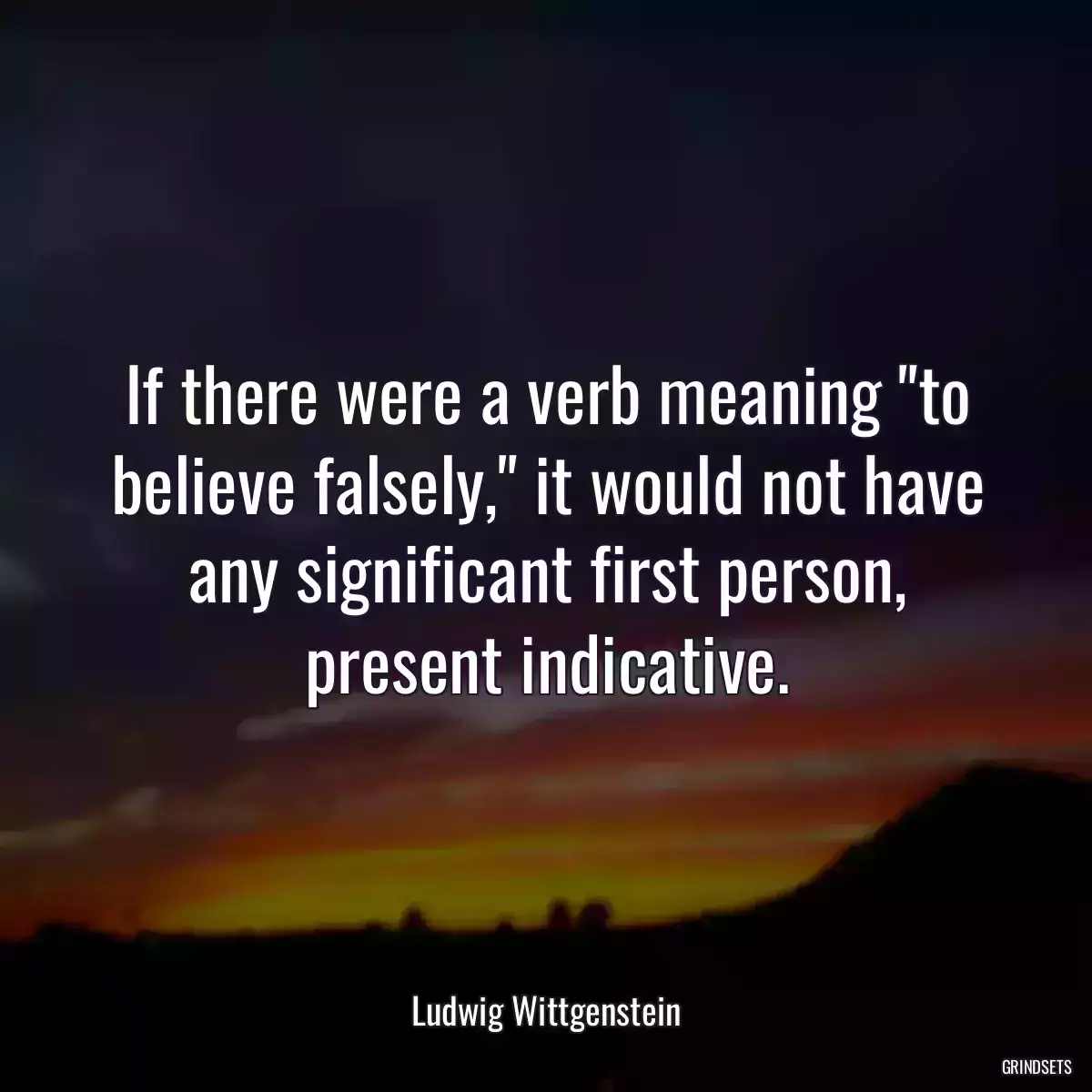 If there were a verb meaning \