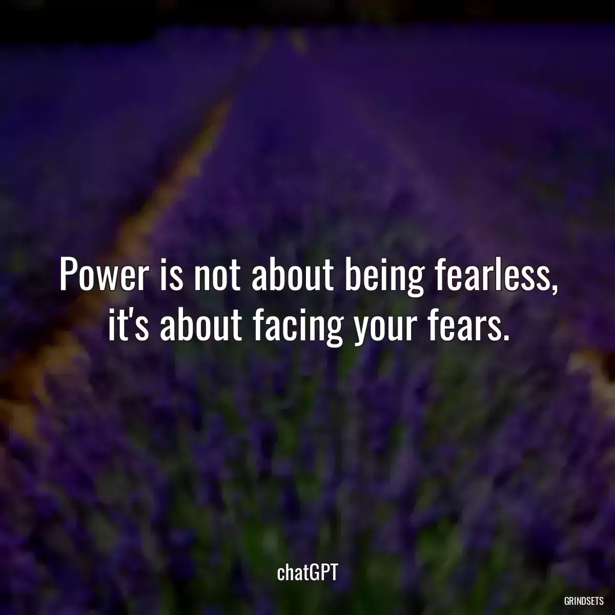 Power is not about being fearless, it\'s about facing your fears.