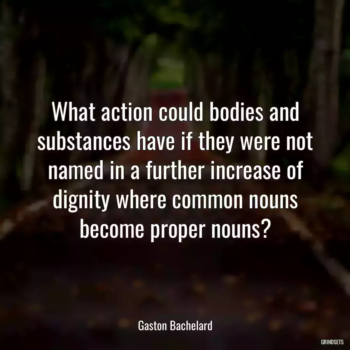 What action could bodies and substances have if they were not named in a further increase of dignity where common nouns become proper nouns?