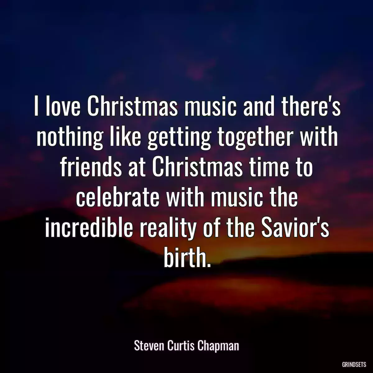 I love Christmas music and there\'s nothing like getting together with friends at Christmas time to celebrate with music the incredible reality of the Savior\'s birth.