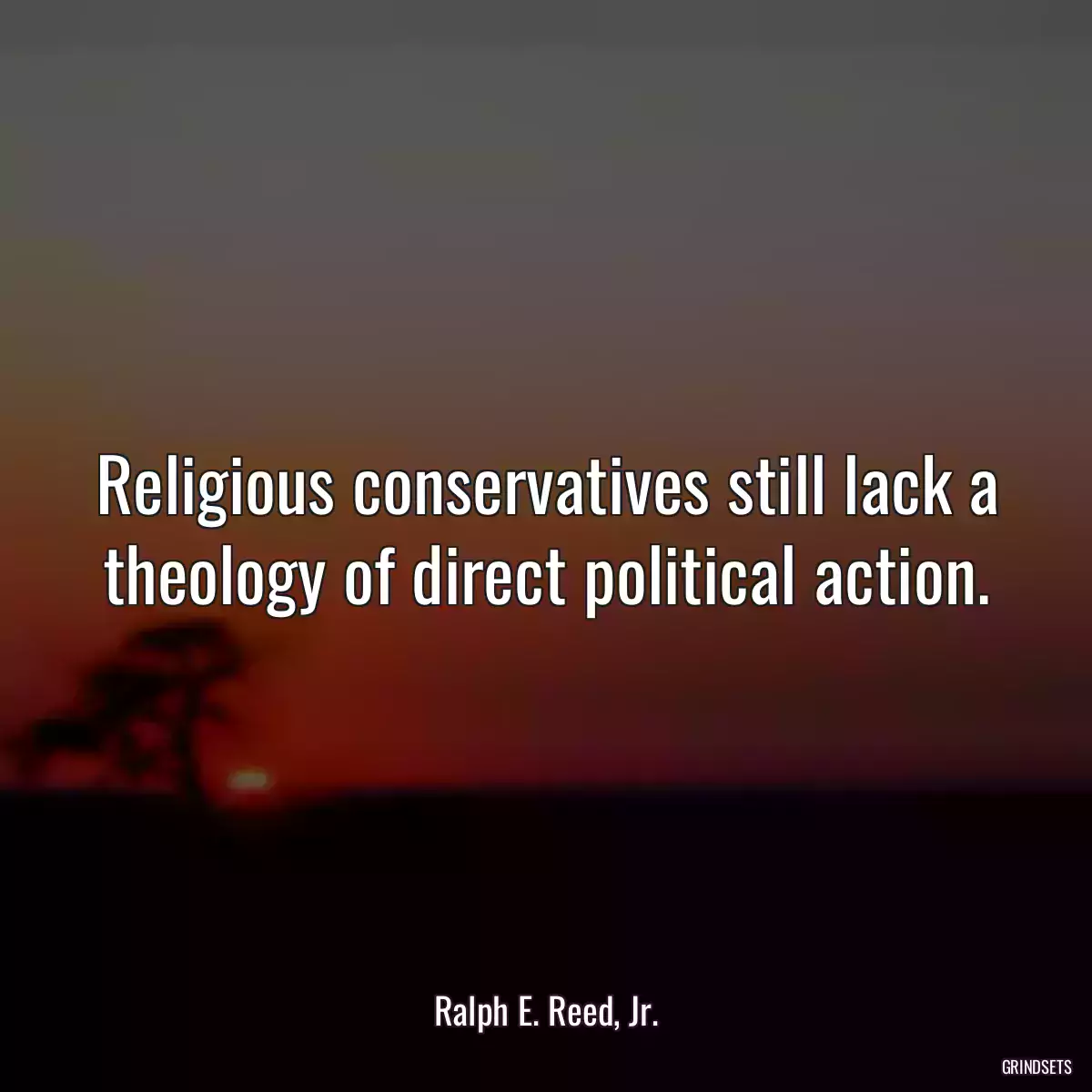 Religious conservatives still lack a theology of direct political action.