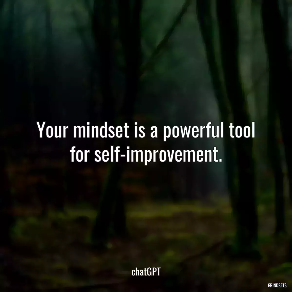 Your mindset is a powerful tool for self-improvement.