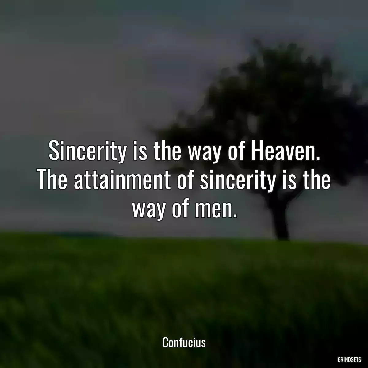 Sincerity is the way of Heaven. The attainment of sincerity is the way of men.