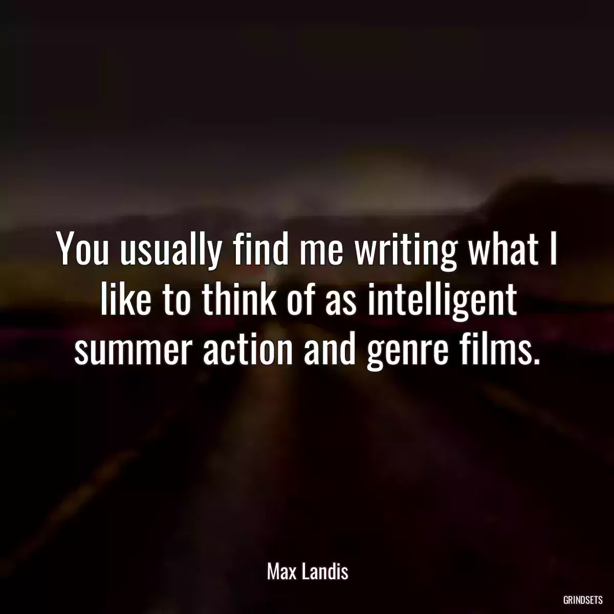 You usually find me writing what I like to think of as intelligent summer action and genre films.