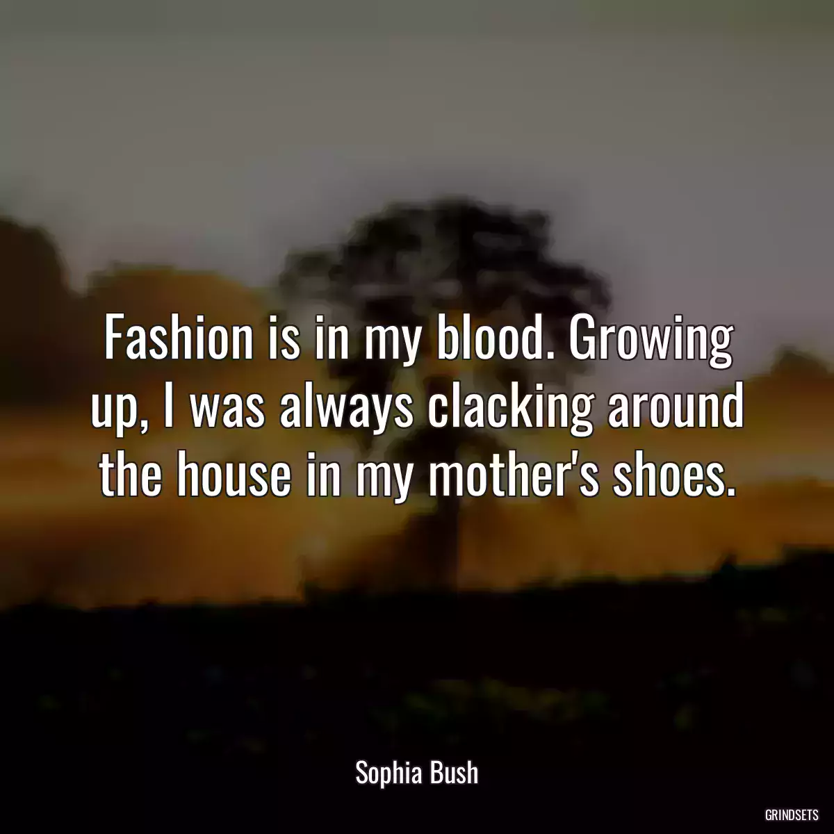 Fashion is in my blood. Growing up, I was always clacking around the house in my mother\'s shoes.