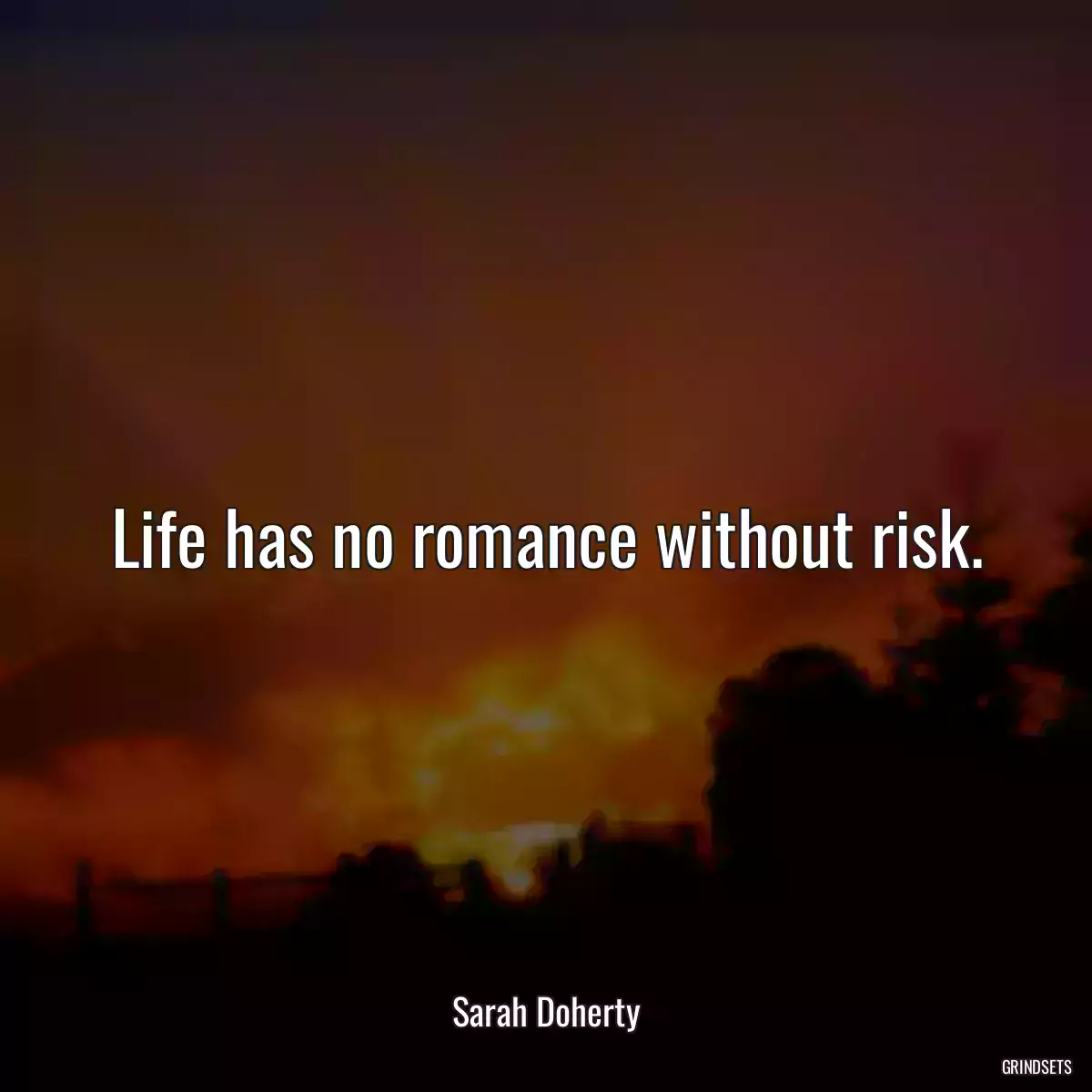 Life has no romance without risk.