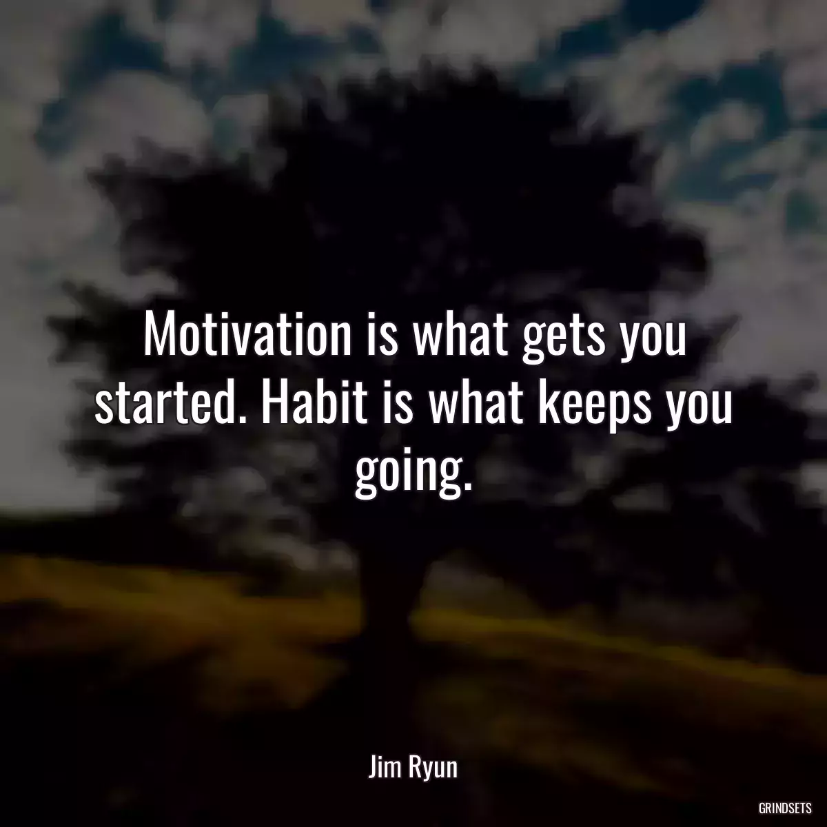 Motivation is what gets you started. Habit is what keeps you going.