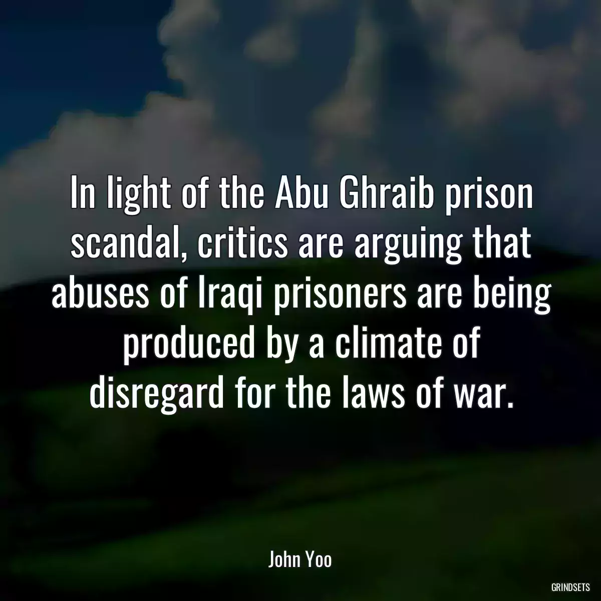 In light of the Abu Ghraib prison scandal, critics are arguing that abuses of Iraqi prisoners are being produced by a climate of disregard for the laws of war.