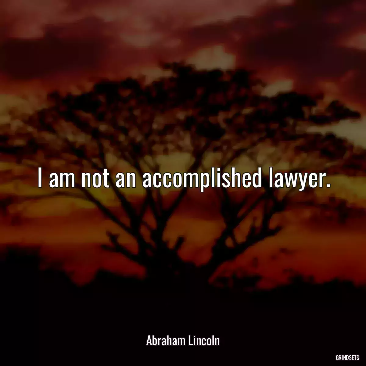 I am not an accomplished lawyer.