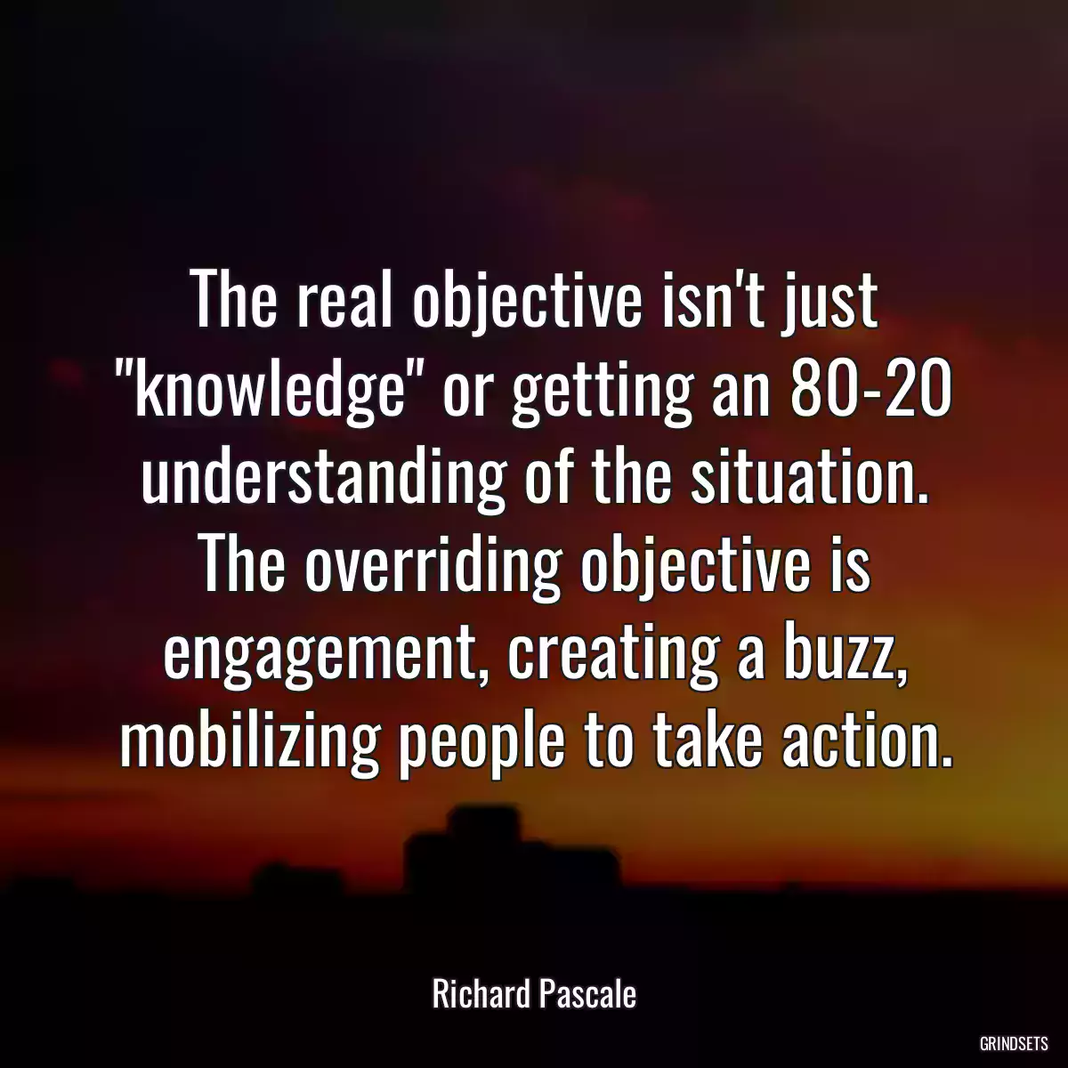 The real objective isn\'t just \