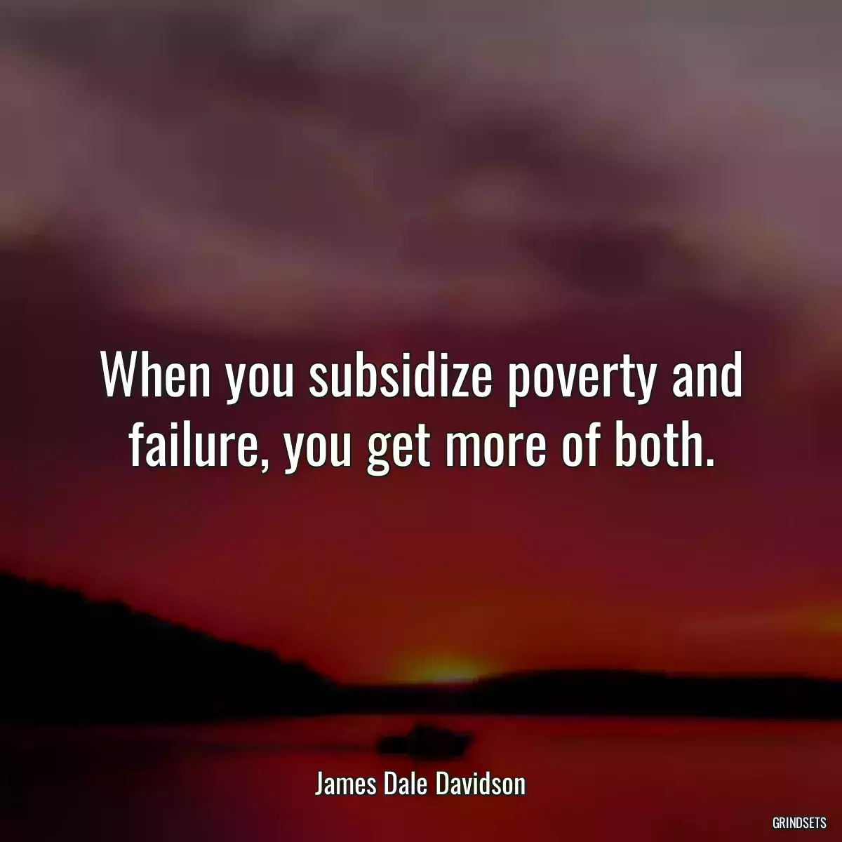 When you subsidize poverty and failure, you get more of both.