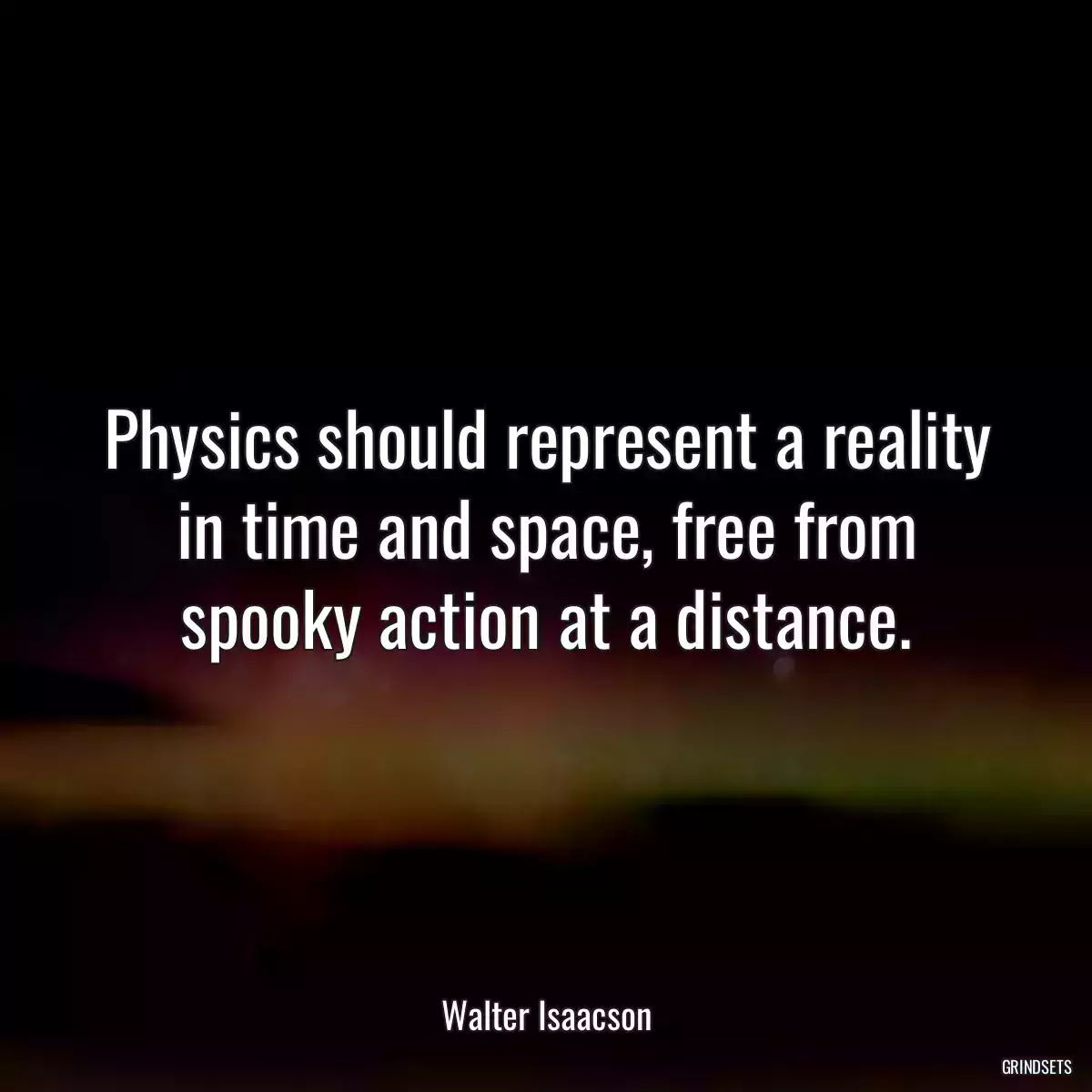 Physics should represent a reality in time and space, free from spooky action at a distance.