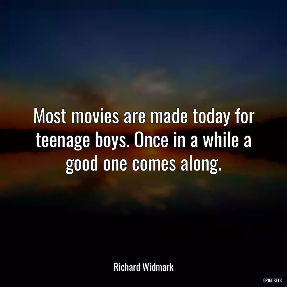 Most movies are made today for teenage boys. Once in a while a good one comes along.