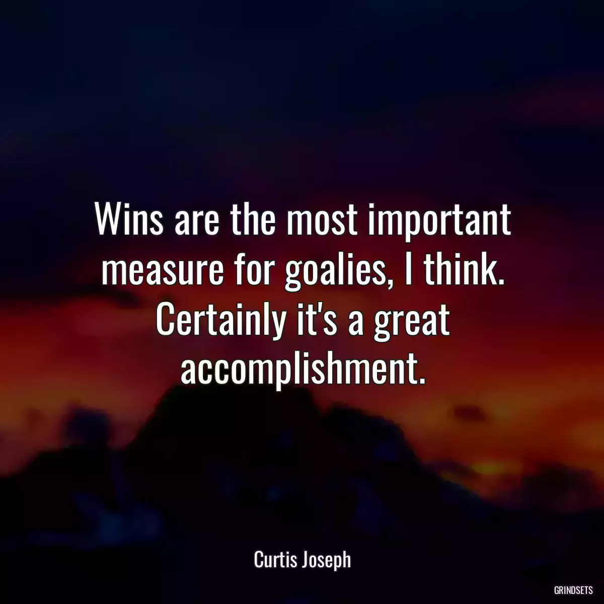 Wins are the most important measure for goalies, I think. Certainly it\'s a great accomplishment.