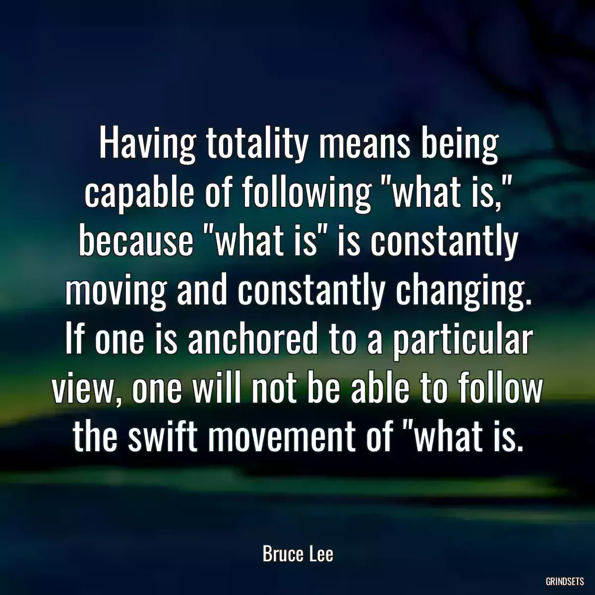 Having totality means being capable of following \