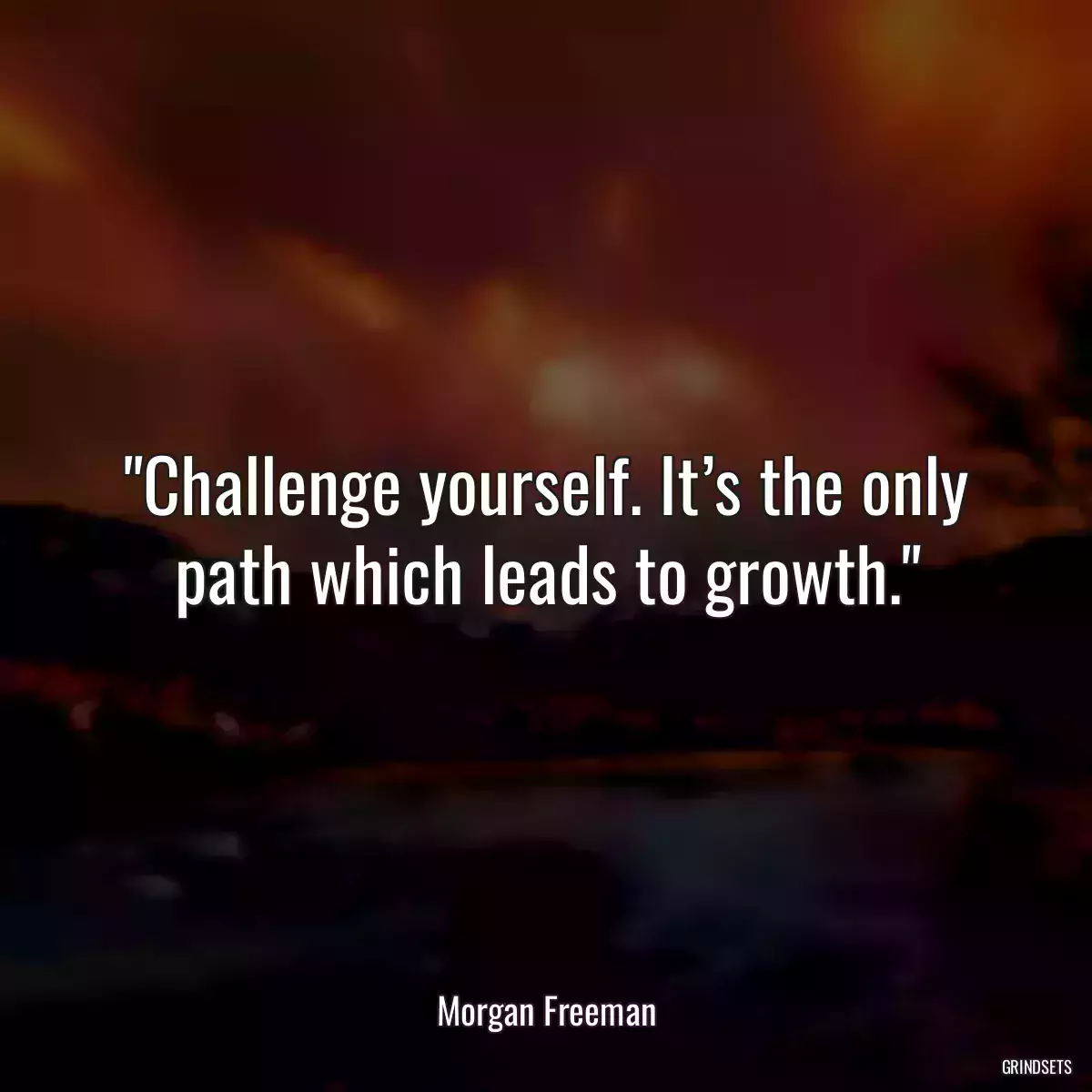 Challenge yourself. It’s the only path which leads to growth.