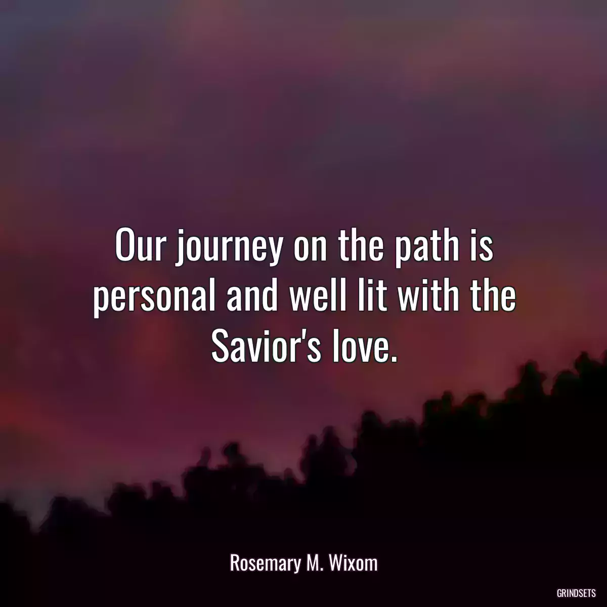 Our journey on the path is personal and well lit with the Savior\'s love.