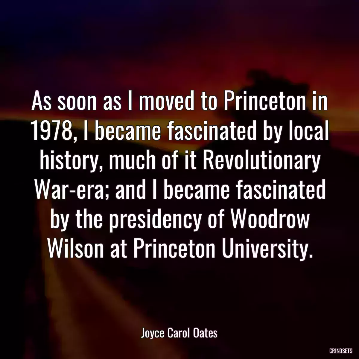 As soon as I moved to Princeton in 1978, I became fascinated by local history, much of it Revolutionary War-era; and I became fascinated by the presidency of Woodrow Wilson at Princeton University.