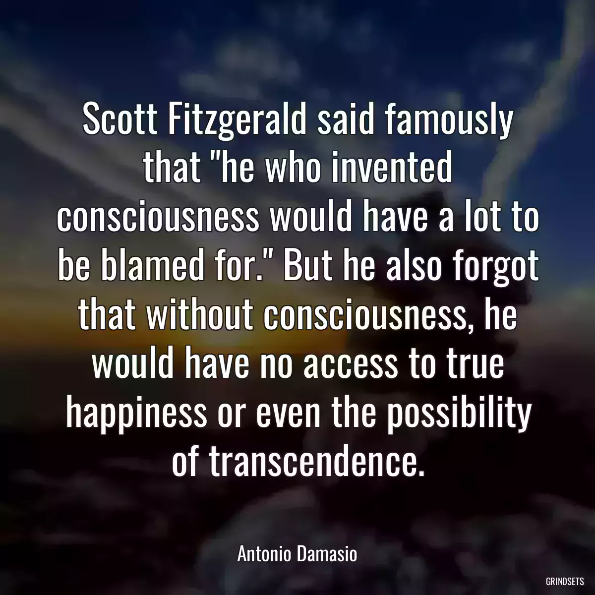 Scott Fitzgerald said famously that \