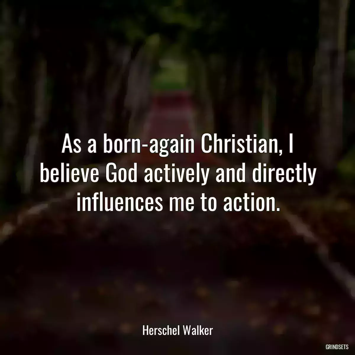 As a born-again Christian, I believe God actively and directly influences me to action.