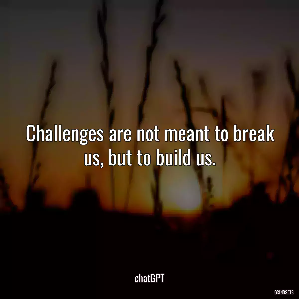 Challenges are not meant to break us, but to build us.