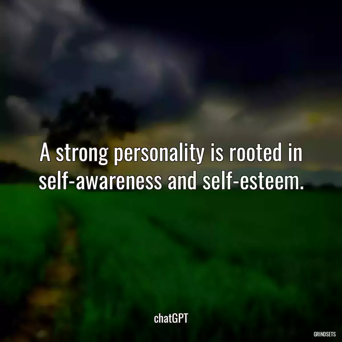 A strong personality is rooted in self-awareness and self-esteem.