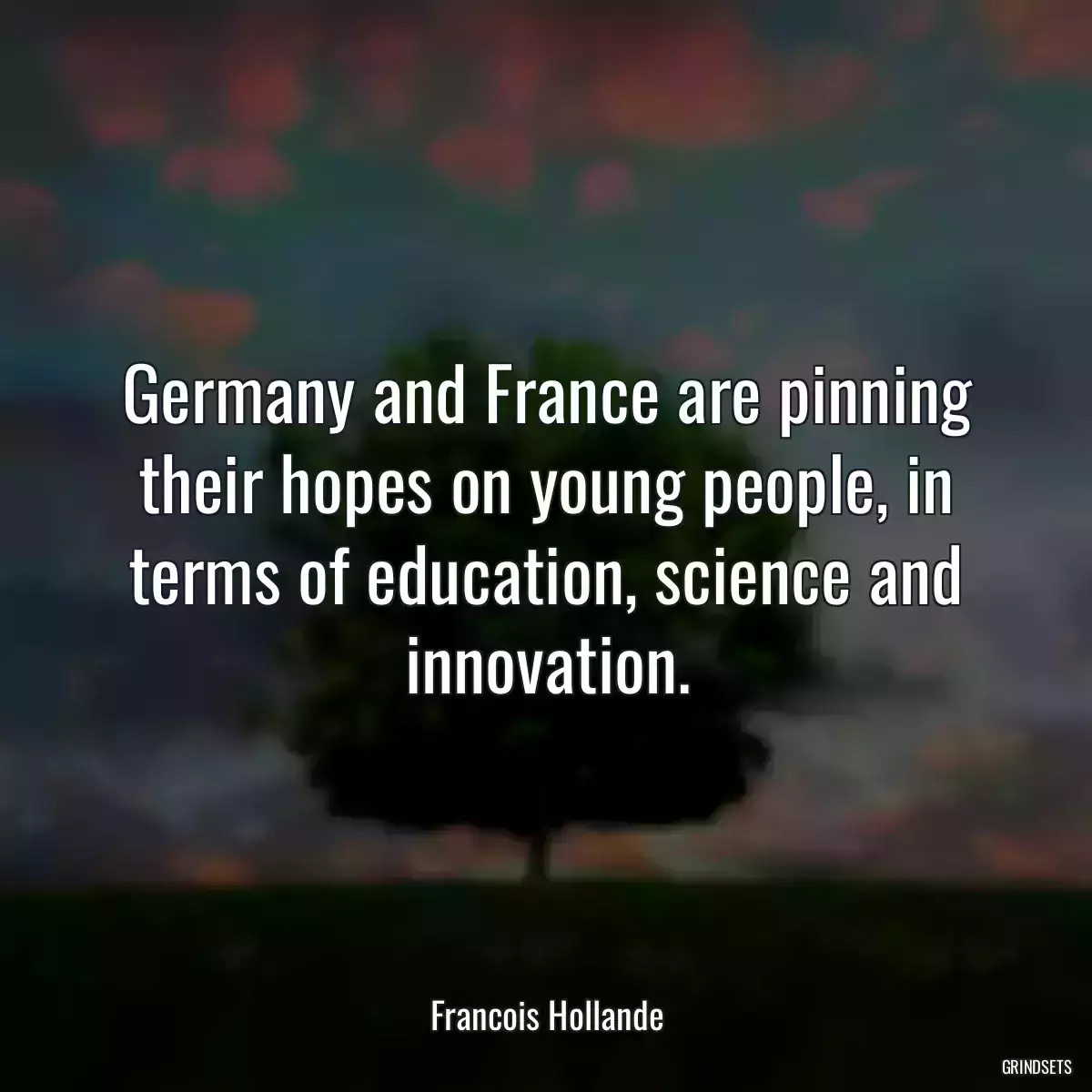 Germany and France are pinning their hopes on young people, in terms of education, science and innovation.