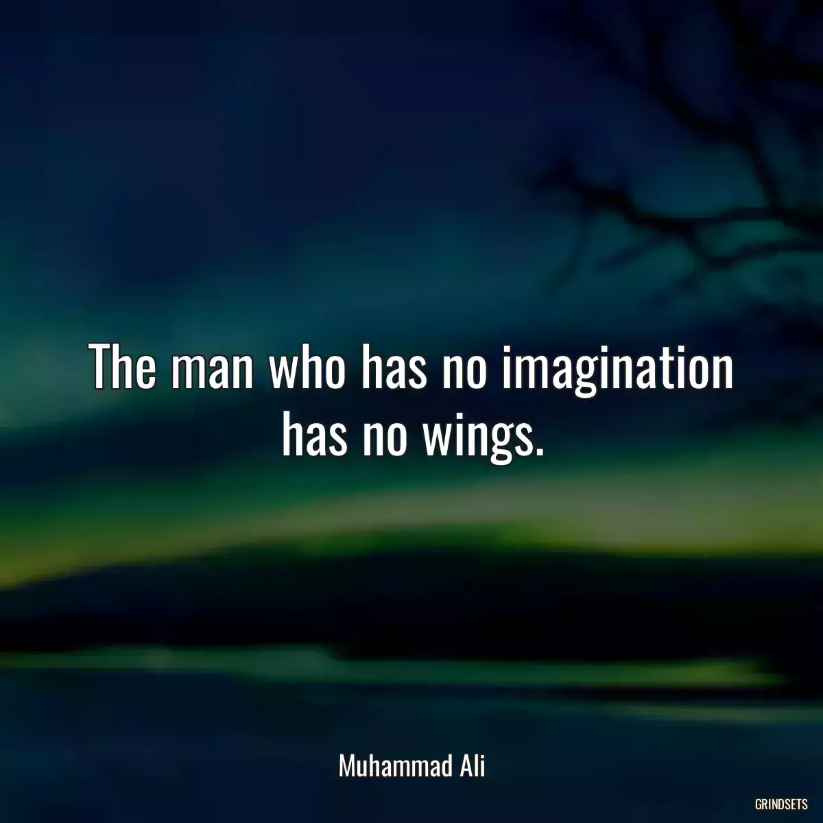 The man who has no imagination has no wings.