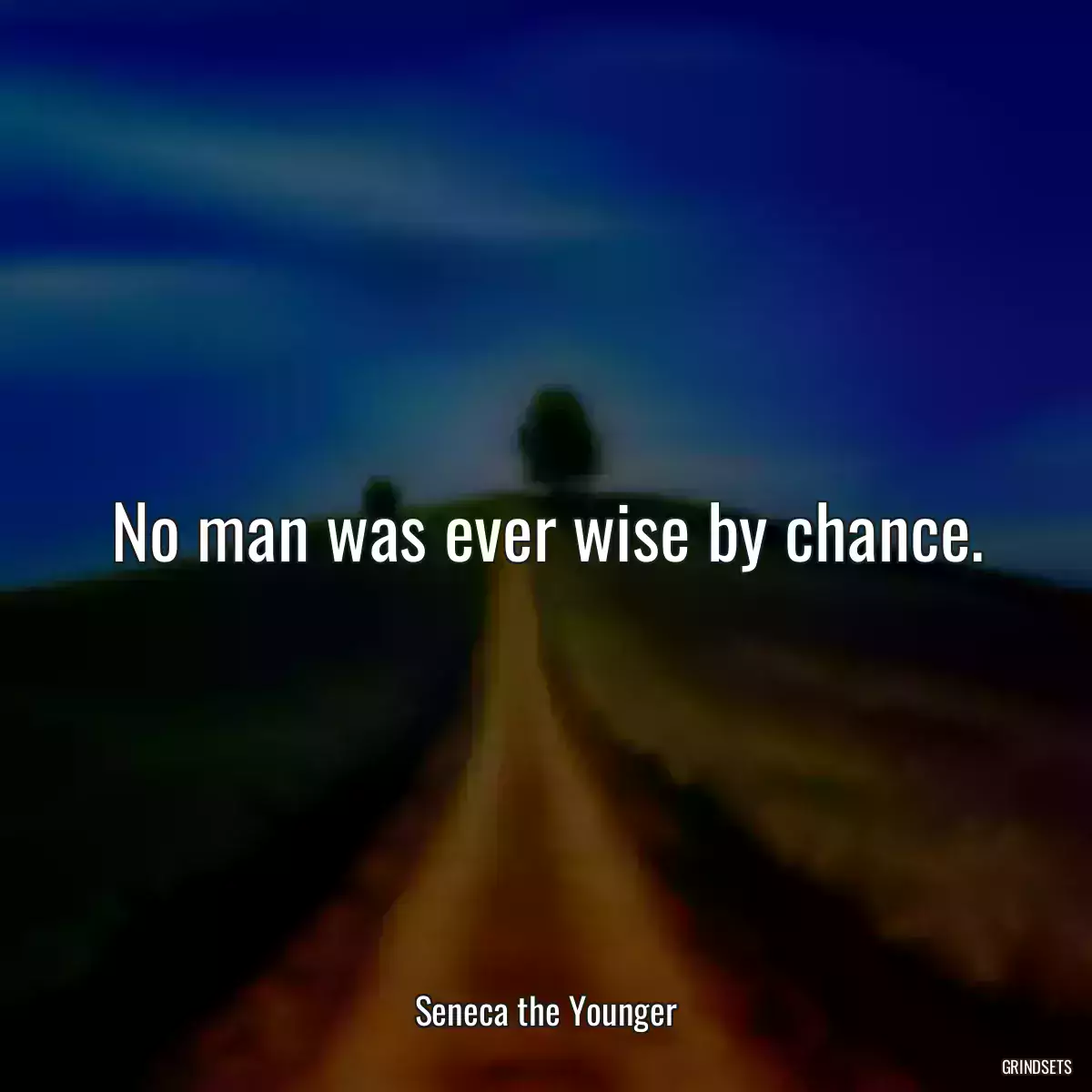 No man was ever wise by chance.