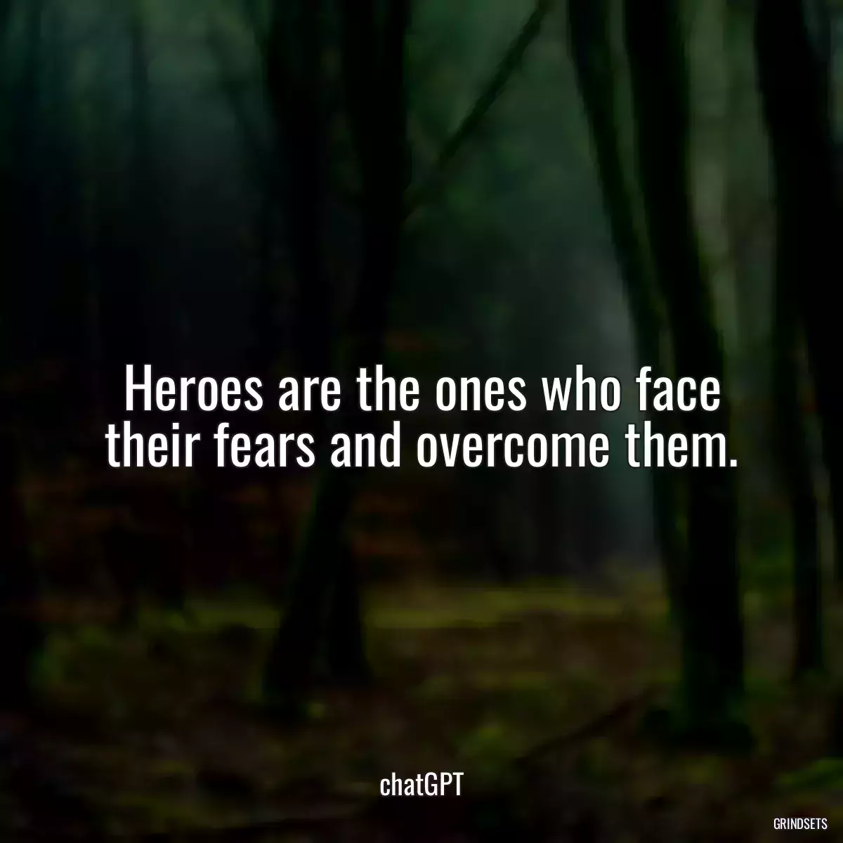 Heroes are the ones who face their fears and overcome them.