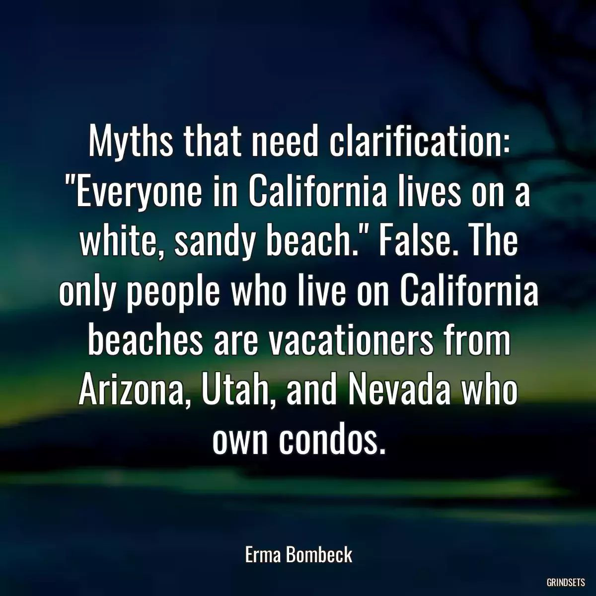 Myths that need clarification: \