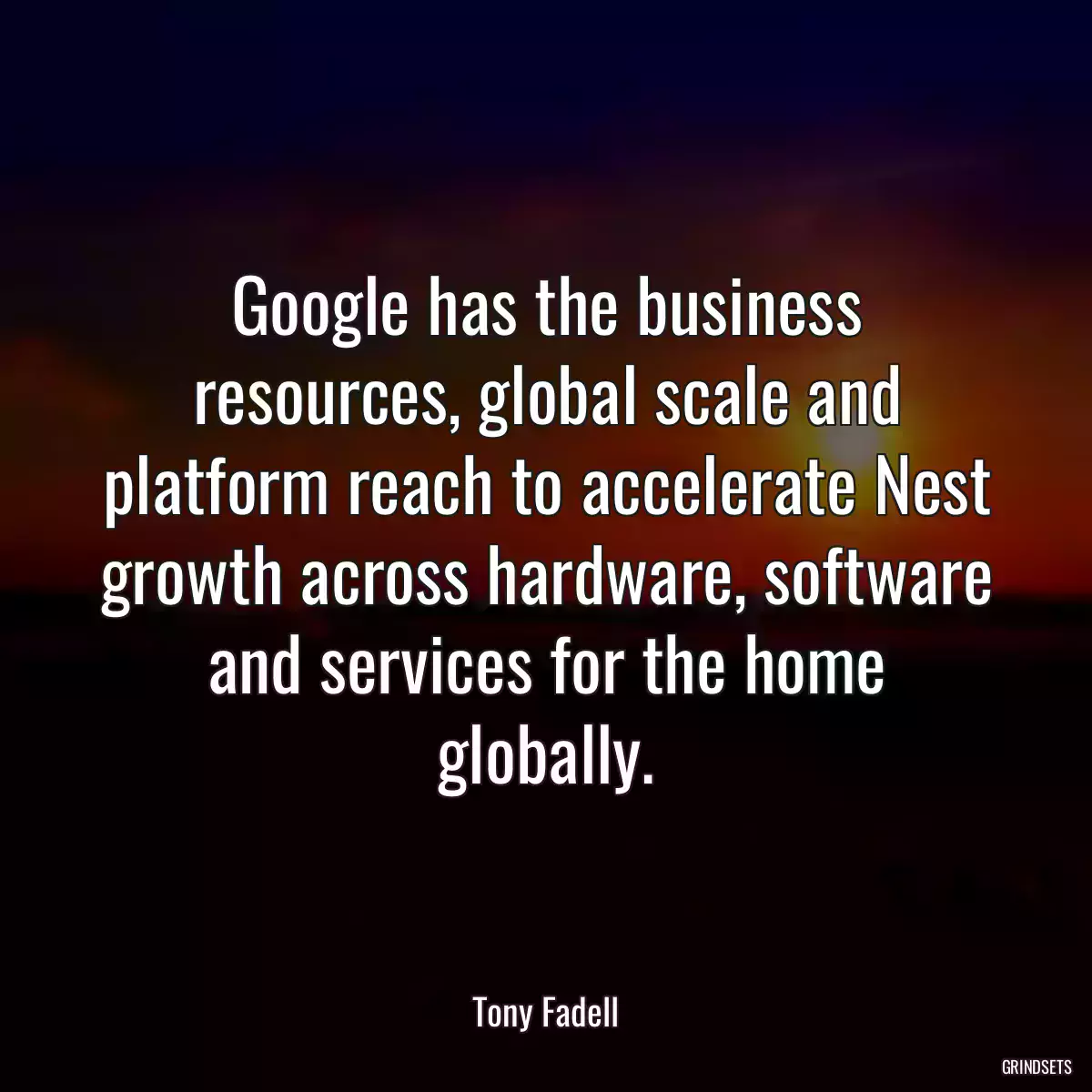 Google has the business resources, global scale and platform reach to accelerate Nest growth across hardware, software and services for the home globally.