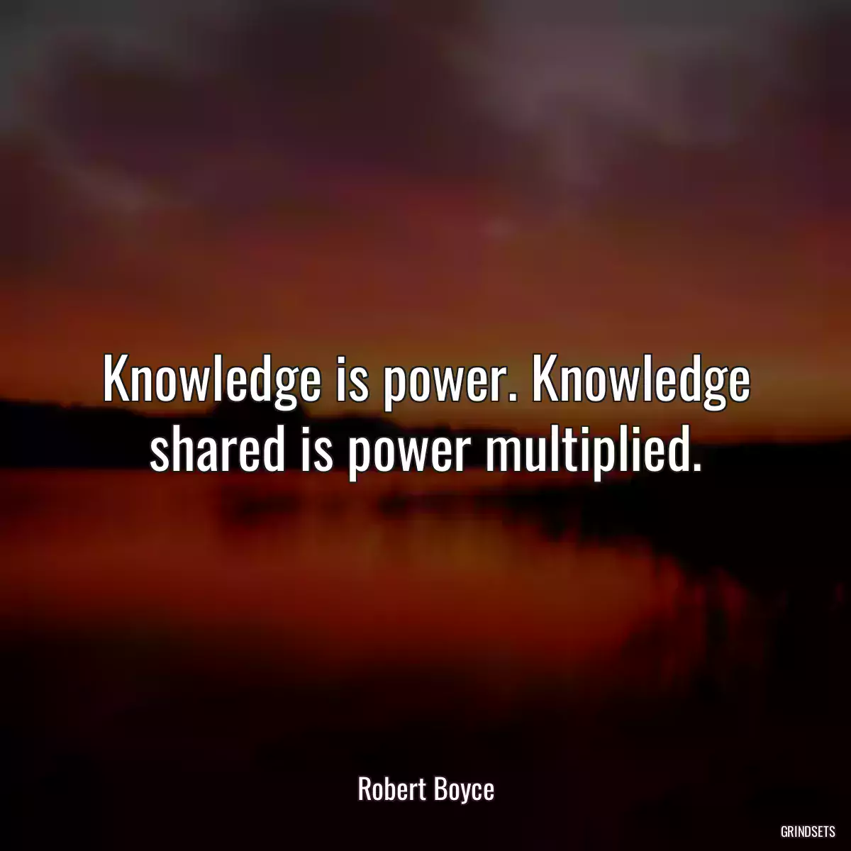 Knowledge is power. Knowledge shared is power multiplied.