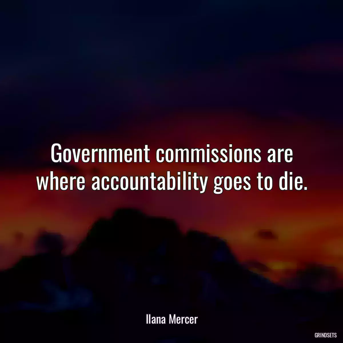 Government commissions are where accountability goes to die.