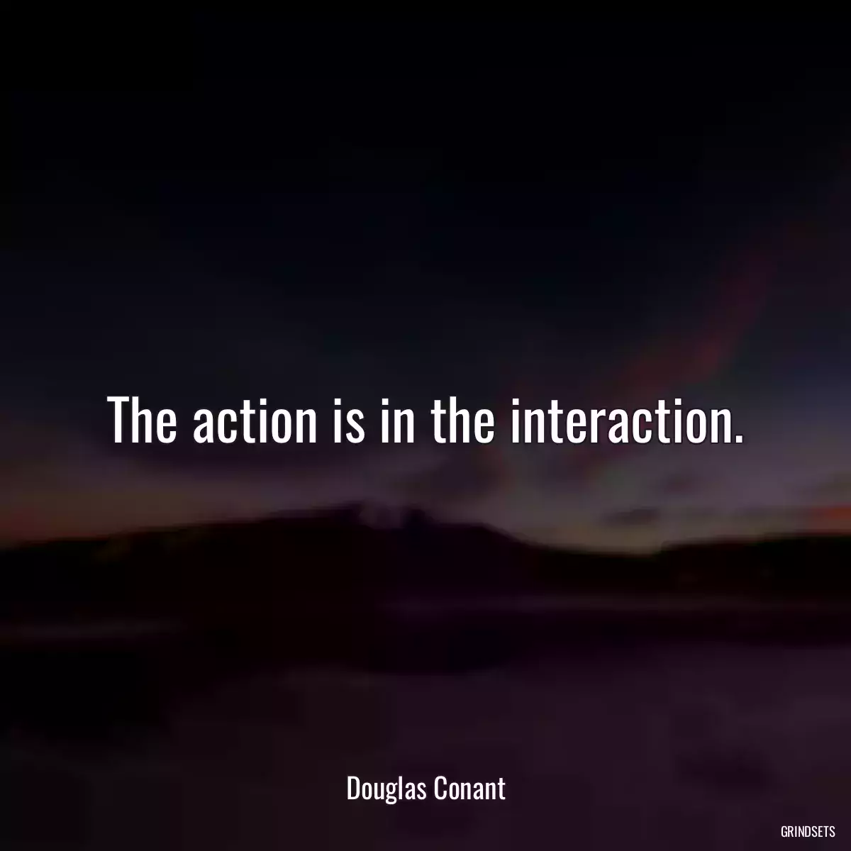 The action is in the interaction.