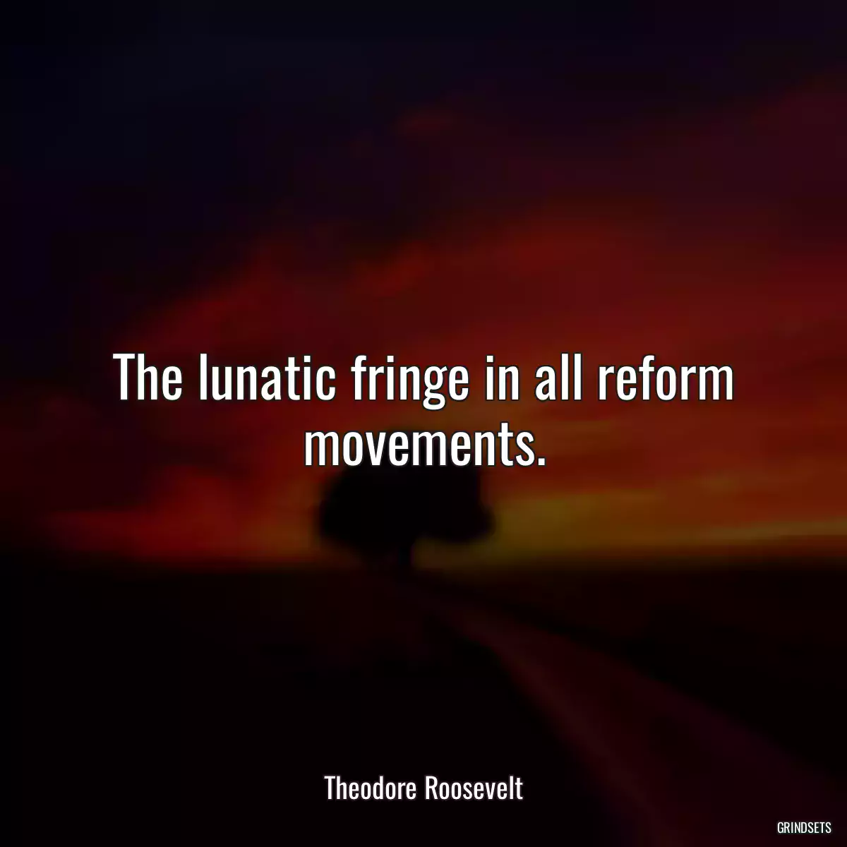 The lunatic fringe in all reform movements.